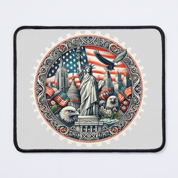 Item preview, Round stamp of USA designed and sold by StampGPT.
