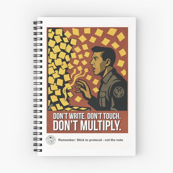 Item preview, Federal Bureau of Control Firebreak „Sticky notes’ poster designed and sold by Deepwood.