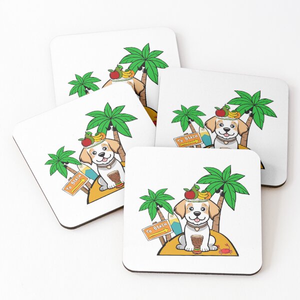 Item preview, Funny Happy Dog is stranded on a deserted island designed and sold by Pet Station.
