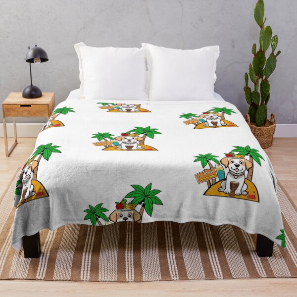 Item preview, Funny Happy Dog is stranded on a deserted island designed and sold by Pet Station.