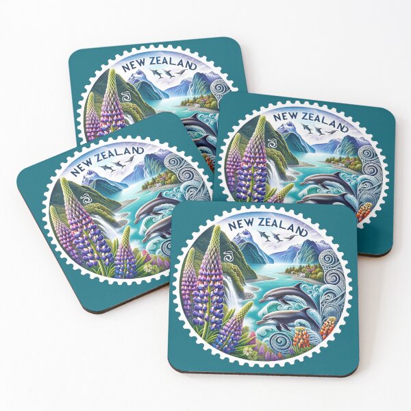 Item preview, Round Stamp of New Zealand designed and sold by StampGPT.