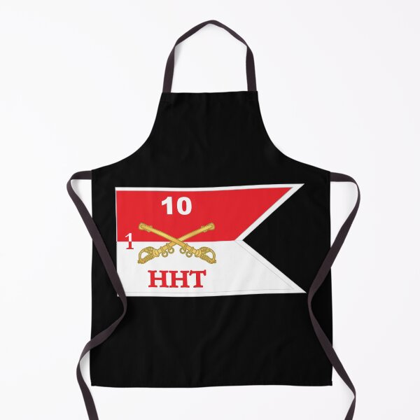 Item preview, Army - HHT - 1st Squadron - 10th Cavalry Guidon w White Boundaries X 300 designed and sold by Military Insignia Products.