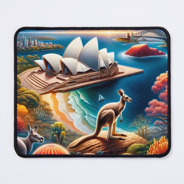 Item preview, Round Stamp of Australia designed and sold by StampGPT.