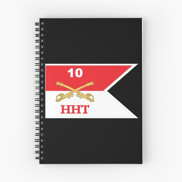 Item preview, Army - HHT - 10th Cavalry Guidon w White Boundaries X 300 designed and sold by Military Insignia Products.