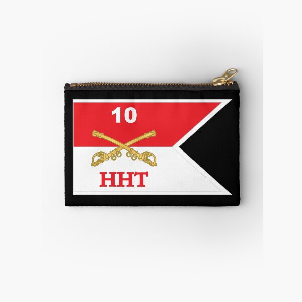 Item preview, Army - HHT - 10th Cavalry Guidon w White Boundaries X 300 designed and sold by Military Insignia Products.