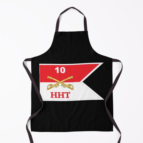 Item preview, Army - HHT - 10th Cavalry Guidon w White Boundaries X 300 designed and sold by Military Insignia Products.