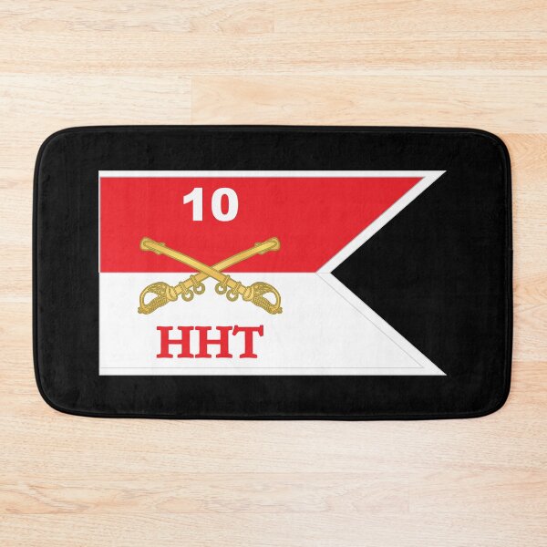 Item preview, Army - HHT - 10th Cavalry Guidon w White Boundaries X 300 designed and sold by Military Insignia Products.