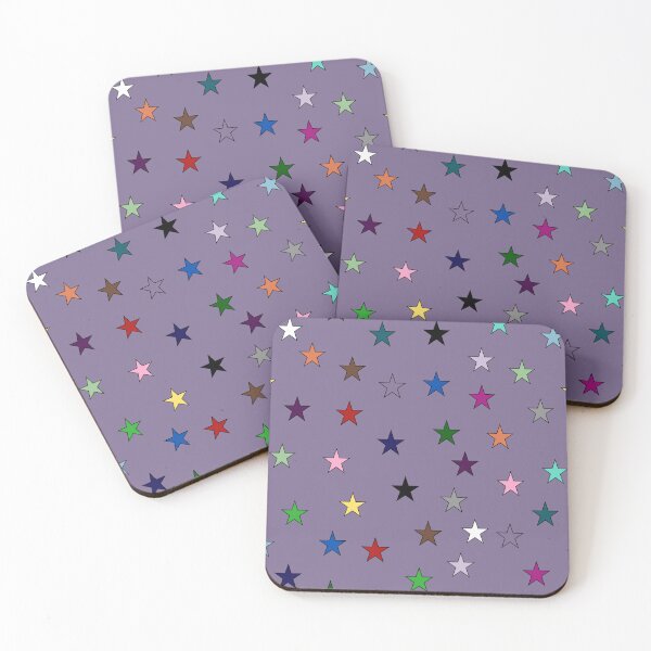 Item preview, Rainbow Stars (Purple) designed and sold by Snowroseblossom.