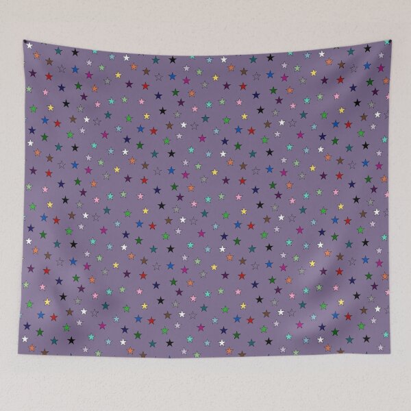 Item preview, Rainbow Stars (Purple) designed and sold by Snowroseblossom.