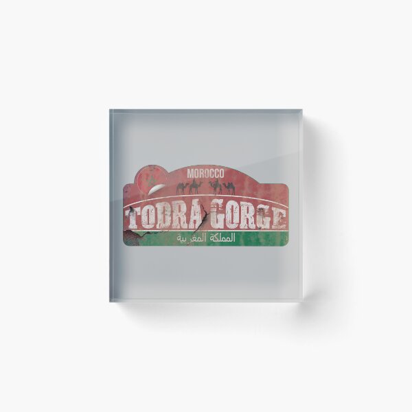 Item preview, Todra Gorge Todgha Gorge Morocco vintage metal effect Sticker T-Shirt 02 designed and sold by OuterShellUK.