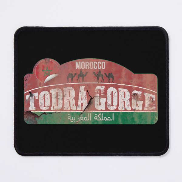 Item preview, Todra Gorge Todgha Gorge Morocco vintage metal effect Sticker T-Shirt 02 designed and sold by OuterShellUK.