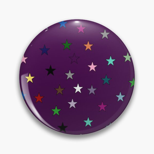 Item preview, Rainbow Stars (Eggplant) designed and sold by Snowroseblossom.