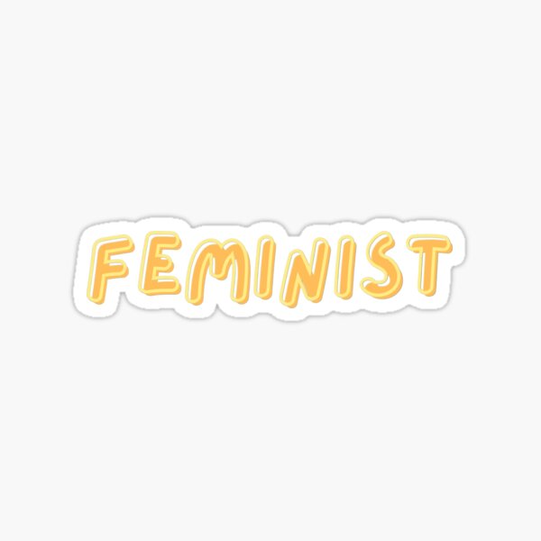 Artikel-Vorschau von Gelbe und orange Feministin, designt und verkauft von unknownoutfit.