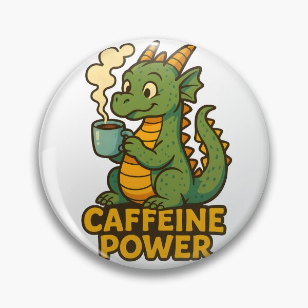 Item preview, Coffee Dragon – Caffeine Power Cartoon Design designed and sold by AlphaAutomation.