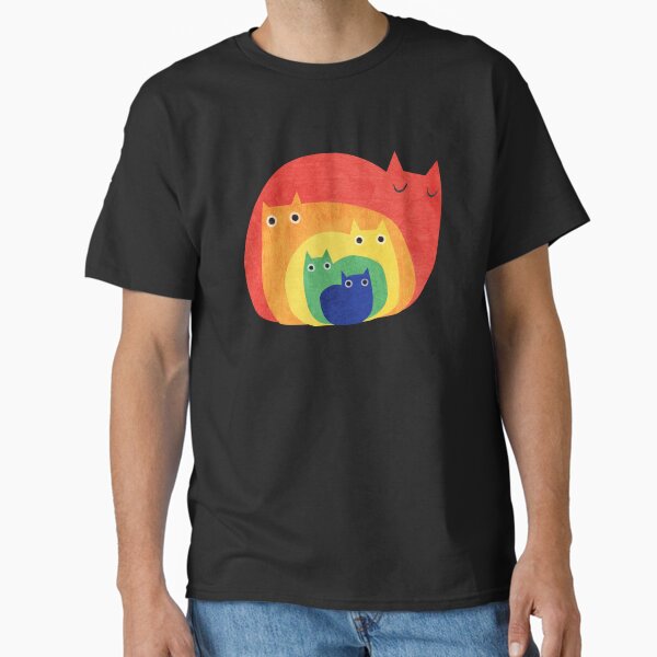 Item preview, Rainbow Cat Pride Art – Colourful Bold Cat Illustration designed and sold by PlanetCatArt.
