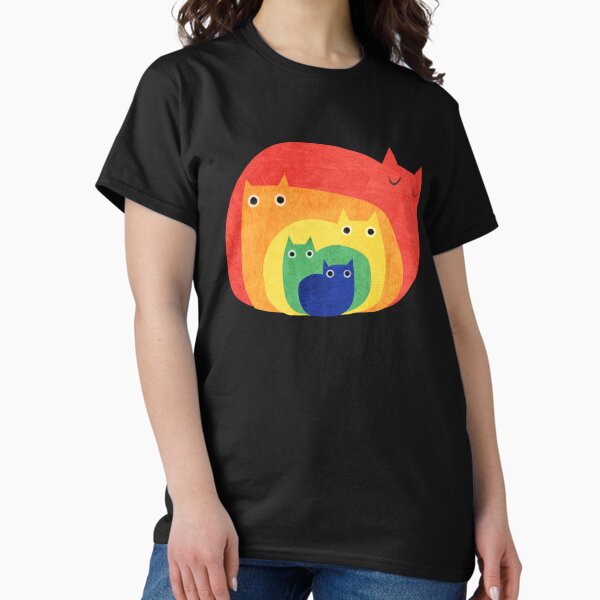 Item preview, Rainbow Cat Pride Art – Colourful Bold Cat Illustration designed and sold by PlanetCatArt.