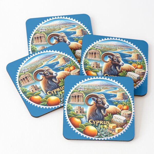 Item preview, Round Stamp of Cyprus designed and sold by StampGPT.