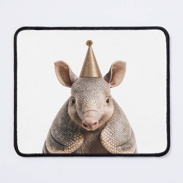 Item preview, Cute Armadillo with Party Hat Birthday Celebration designed and sold by LazyOwlStore.