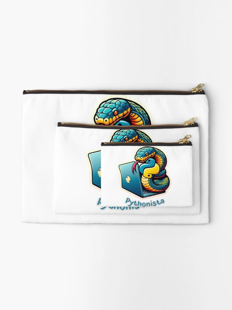 Thumbnail 2 of 4, Zipper Pouch, Pythonista – Code, Create, Repeat designed and sold by CHOURAK-DESIGN.