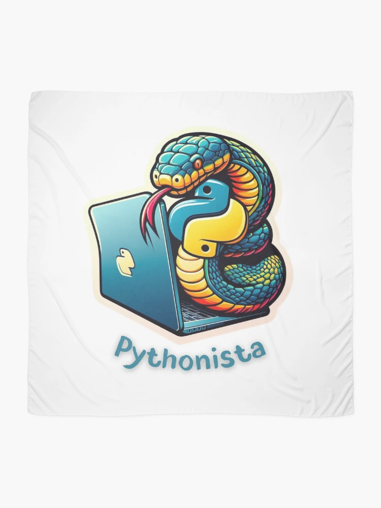 Thumbnail 2 of 3, Scarf, Pythonista – Code, Create, Repeat designed and sold by CHOURAK-DESIGN.