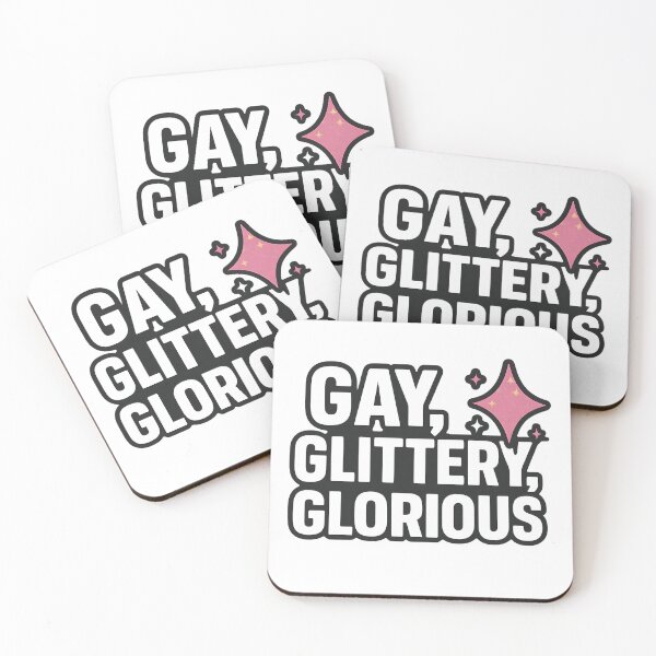 Item preview, Gay, Glittery, Glorious – Bold Pride Design designed and sold by Haus Of Sin.