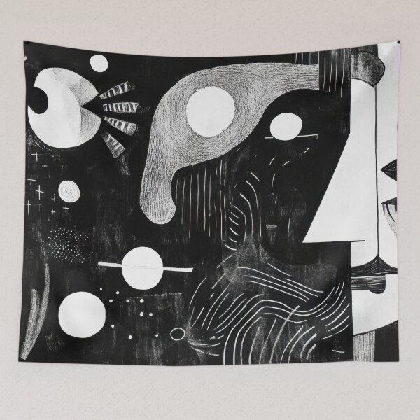 Item preview, Abstract BW Art designed and sold by anytka.