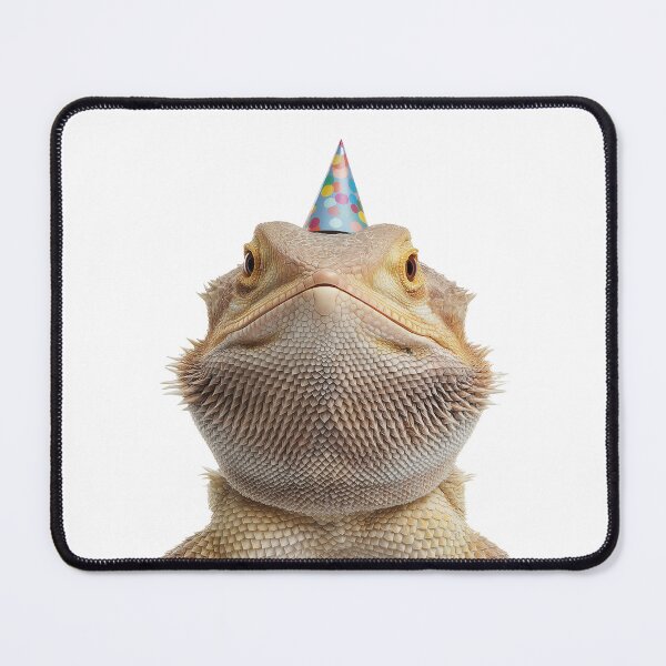 Item preview, Cute Bearded Dragon with Party Hat Birthday Celebration designed and sold by LazyOwlStore.