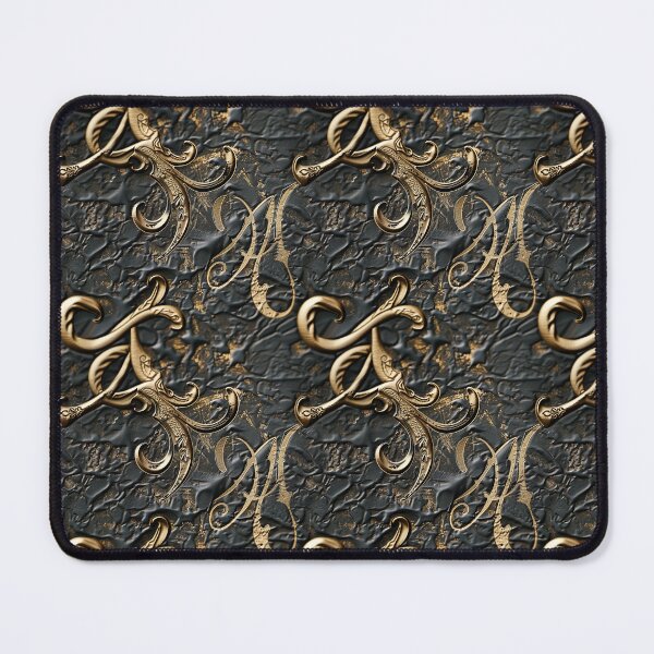 Item preview, Golden Monogram on Noble Leather designed and sold by MidArtForge.