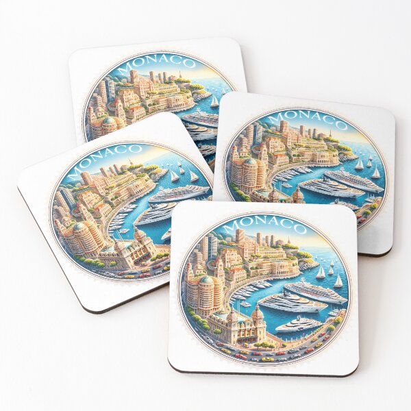 Item preview, Round Stamp of Monaco designed and sold by StampGPT.
