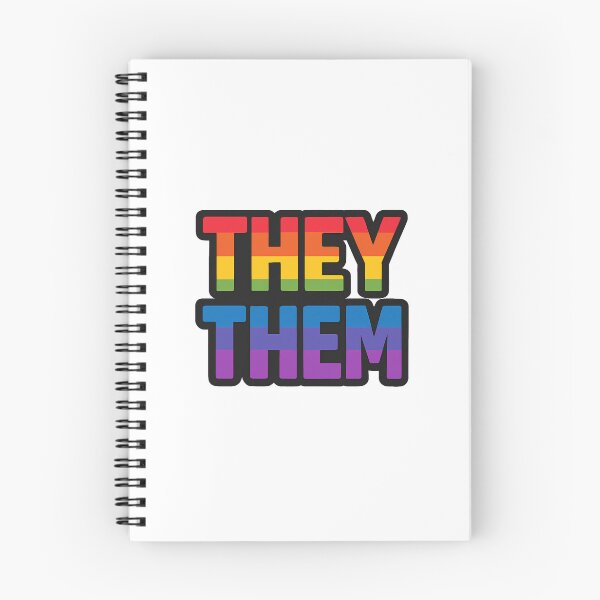 Item preview, They Them Rainbow Pride Text designed and sold by Haus Of Sin.