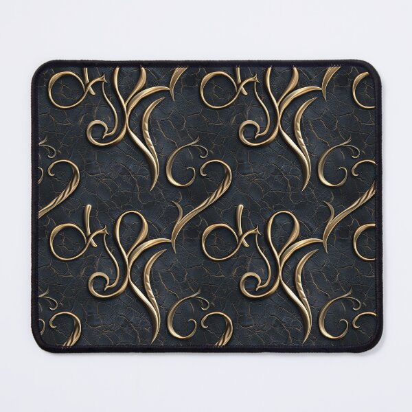 Item preview, Golden Monogram on Noble Leather designed and sold by MidArtForge.