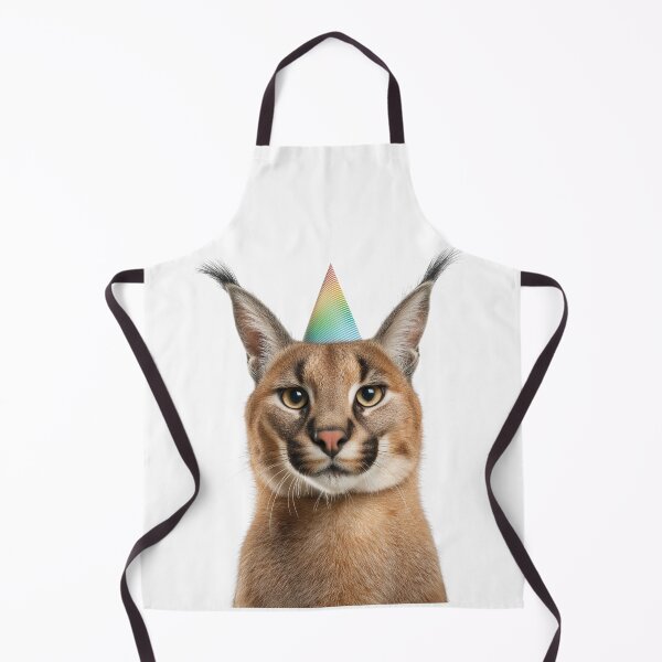 Item preview, Cute Caracal with Party Hat Birthday Celebration designed and sold by LazyOwlStore.