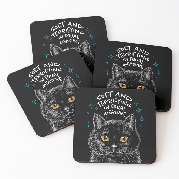 Item preview, Soft and Terrifying in Equal Measure - black cat designed and sold by Yue Miko.