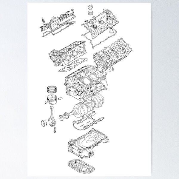 Item preview, VQ35-HR Engine Design Simple designed and sold by Celica_4_eyes.
