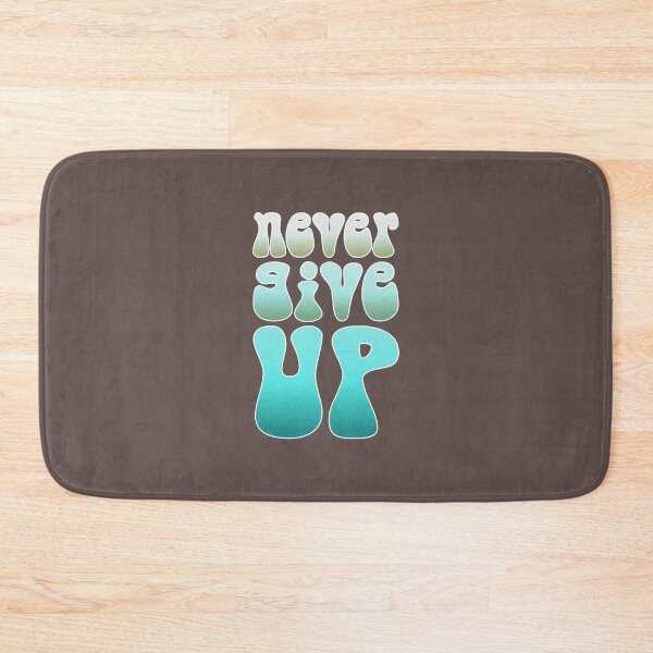 Item preview, 'Never Give Up' Gradient Groovy Typography designed and sold by trepiu.