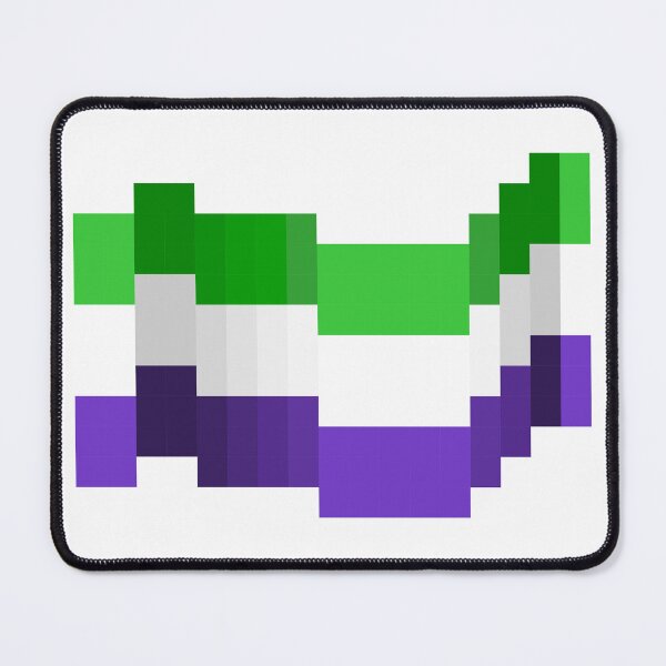Item preview, Pixel Pride Flag Genderqueer designed and sold by HarveyHandcraftsandDesigns.