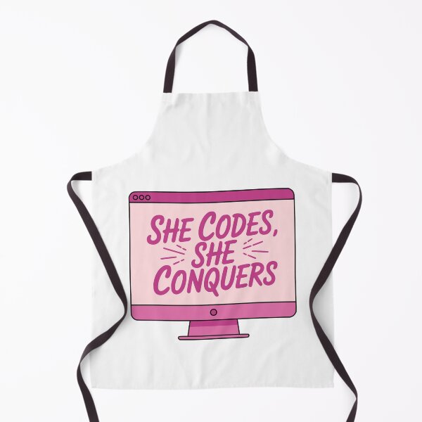 Item preview, She Codes She Conquers! Pink Coding designed and sold by PMCreative.