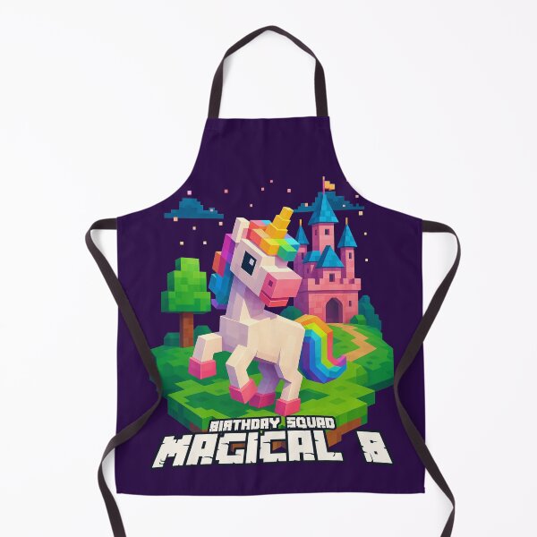 Item preview, Magical 8 Birthday Squad Pixel Unicorn and Castle Design	 designed and sold by Victor Shadehorn.