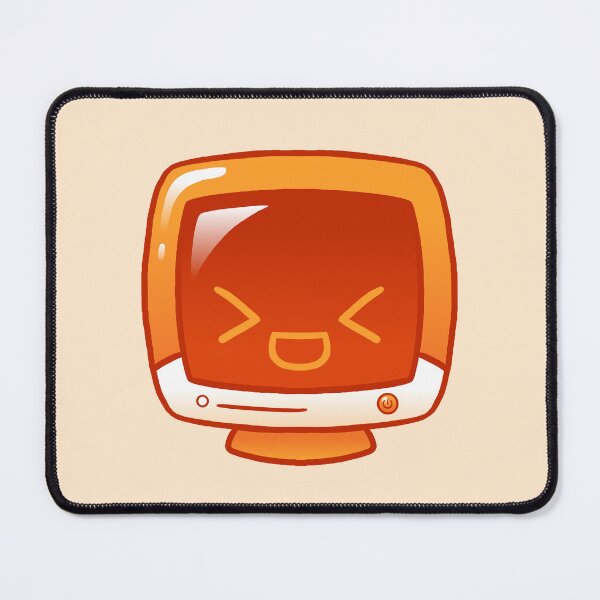 Item preview, Kawaii Orange Glossy Monitor designed and sold by kittybox.