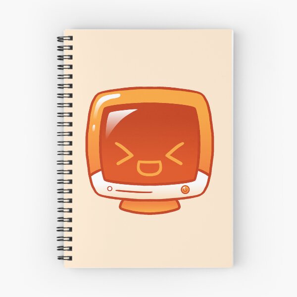 Aperçu de l'œuvre Écran brillant orange Kawaii créée et vendue par kittybox.