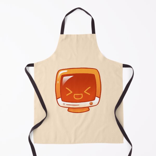 Item preview, Kawaii Orange Glossy Monitor designed and sold by kittybox.