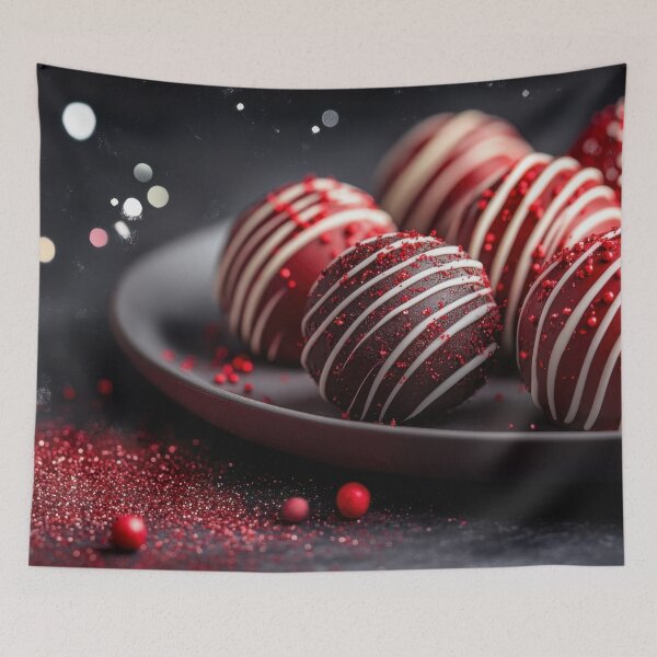 Item preview, Chocolate truffles on black designed and sold by anytka.