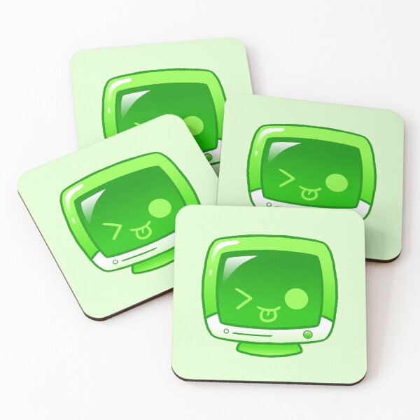 Item preview, Kawaii Green Glossy Monitor designed and sold by kittybox.