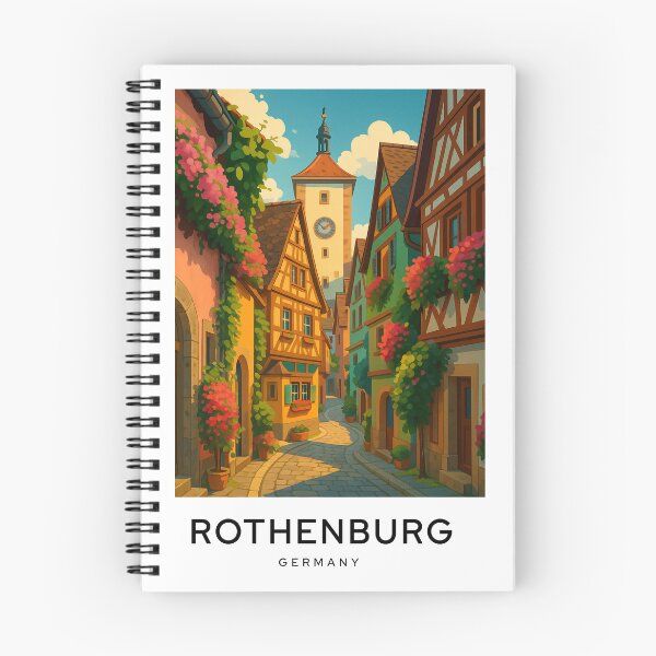 Item preview, Rothenburg ob der Tauber Germany Digital Art TravelPoster designed and sold by TravelMarvel.