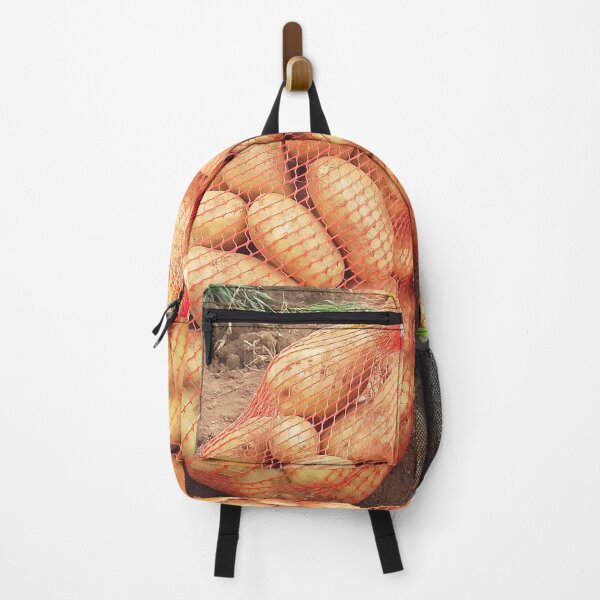 Item preview, Freshly harvested bag of potatoes in a farm. designed and sold by Jamesk82.