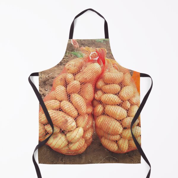 Item preview, Freshly harvested bag of potatoes in a farm. designed and sold by Jamesk82.