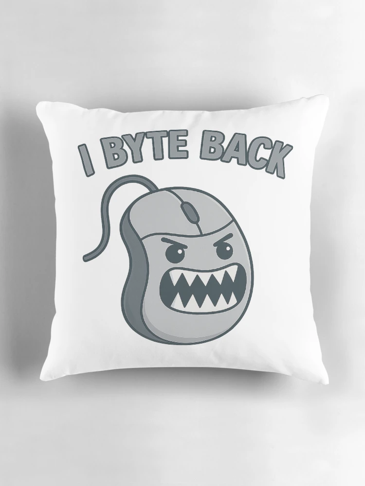 Thumbnail 3 of 4, Pillow, I Byte Back designed and sold by RNiLab.