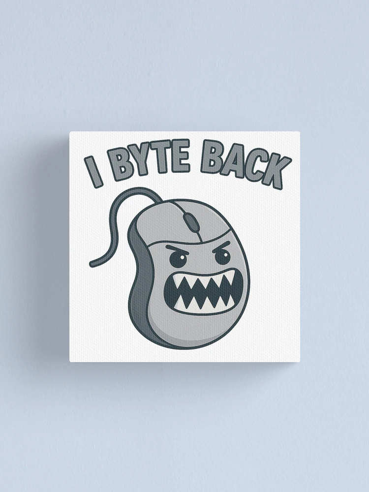Thumbnail 1 of 3, Canvas Print, I Byte Back designed and sold by RNiLab.