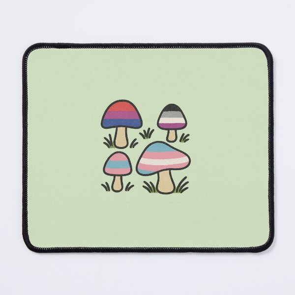 Item preview, LGBTQ+ Pride Mushrooms – Cottagecore Flag Sticker designed and sold by Queer Designs.