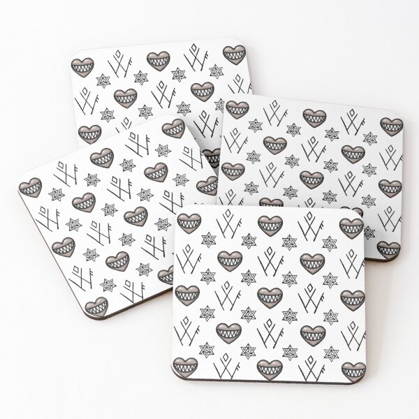 Item preview, BiteCrush Pattern Monochrome designed and sold by wolfclique.
